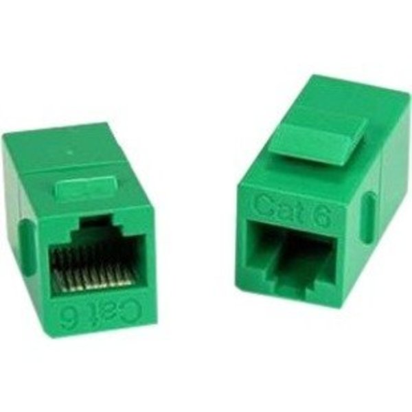 Unirise Usa Cat6 Rj45 Keystone In-Line Coupler, Grn C6-CPLR-GRN